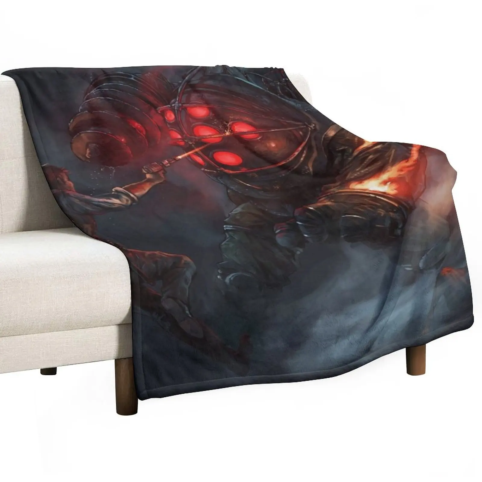 

Bioshock Red Eyed Big Daddy Throw Blanket Single Blanket Luxury St Blanket Baby Blanket