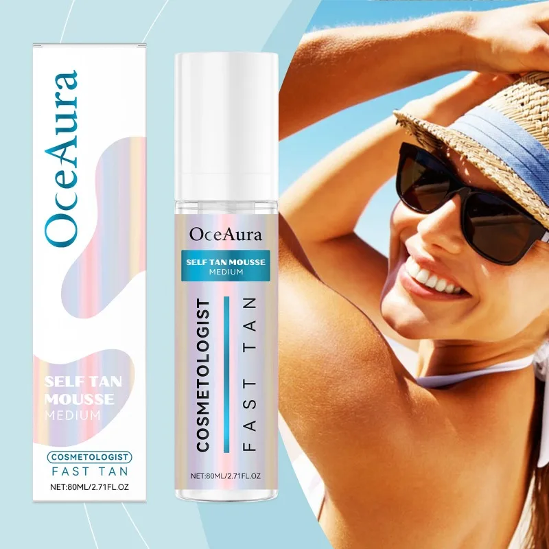 موس رغوي للتسمير المرطب للصيف في الهواء الطلق لطيف ومغذي يعزز لون القمح لجلد الجسم