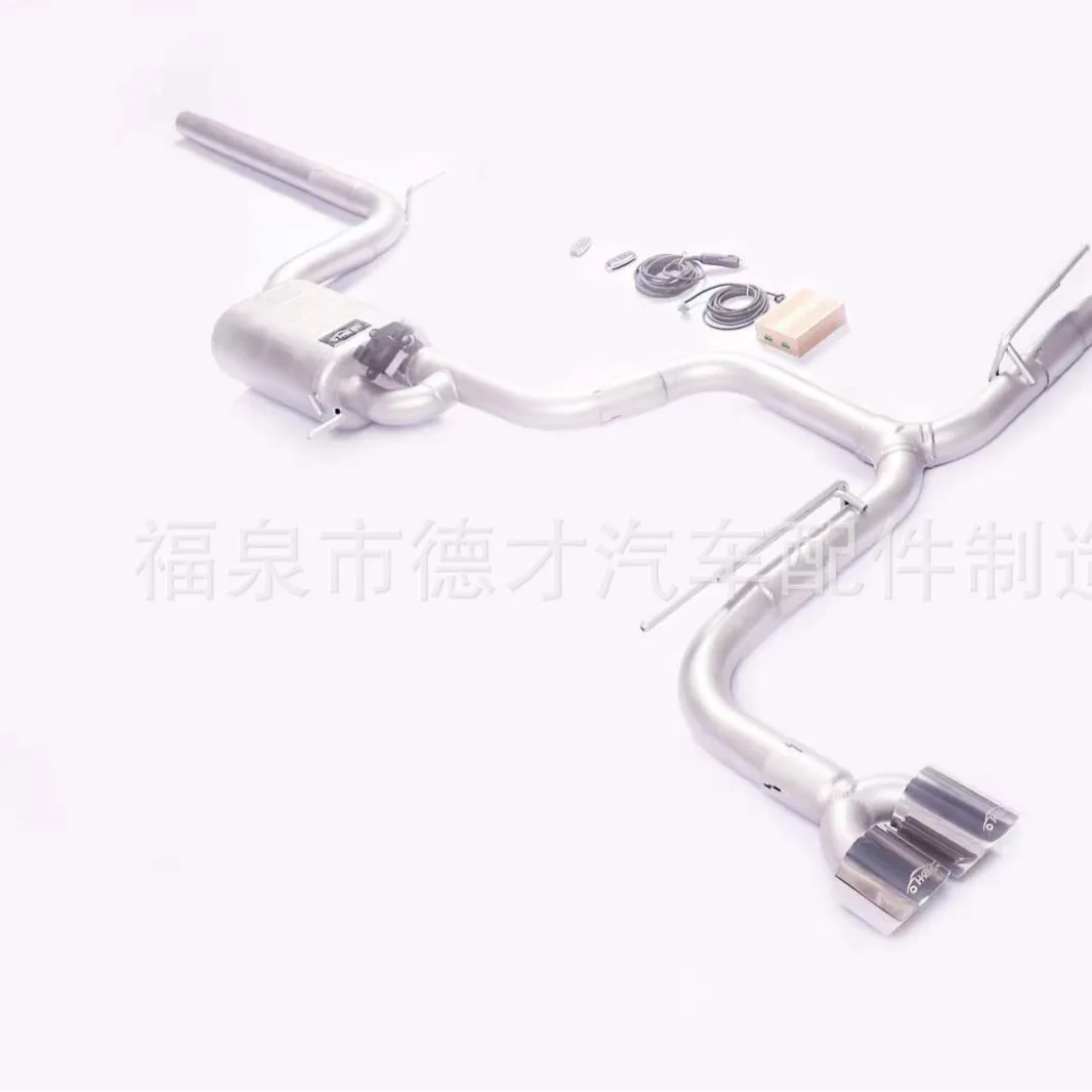 Suitable for 13-23 Audi a3 1.4T modified middle and tail electronic valve exhaust pipe four exhaust pipe sound wave