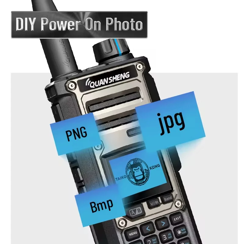Quansheng TK11(8) 10W Multi Band AM SSB FM NOAA Radio Ricetrasmettitore a onde corte Analizzatore di spettro amatoriale Vocale magica Walkie Talkie