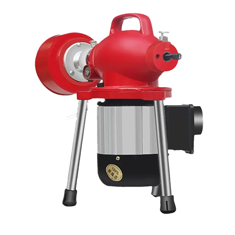 2200W Sewer Dredging Machine Pipe Dredging Tool Drain Pipe Cleaner Sewer Dredging Machine Electric Pipe Plunger Cleaning Machine