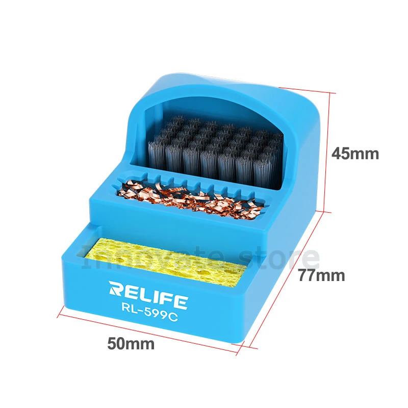 RELIFE RL-599C 3 en 1 Nettoyeur de Pointe à Souder pour Livres de Pointe de Fer à Souder 18/Boîte de Retrait Mini 360 ° Pointes ProHanovre Outil d'ImClassic