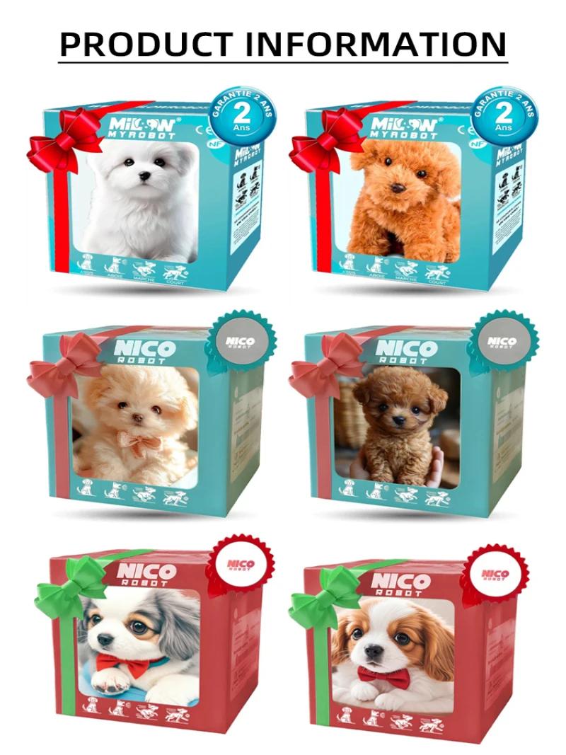 내 현실적인 로봇 강아지 전기 시뮬레이션 강아지 플러시 장난감 어린이 동반자 로봇 로봇 강아지 플러시 인형 애완 동물 로봇