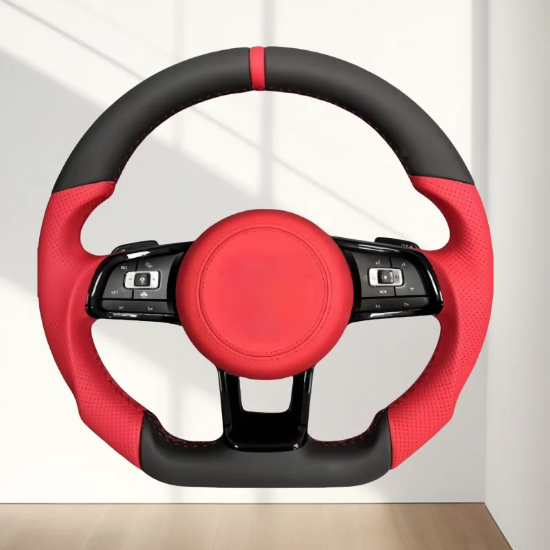 

Car Steering Wheel Custom Made Leather For VW Golf 7 7.5 R Passat B8 Troc Arteon Tiguan MK2 Car Interior Accessories