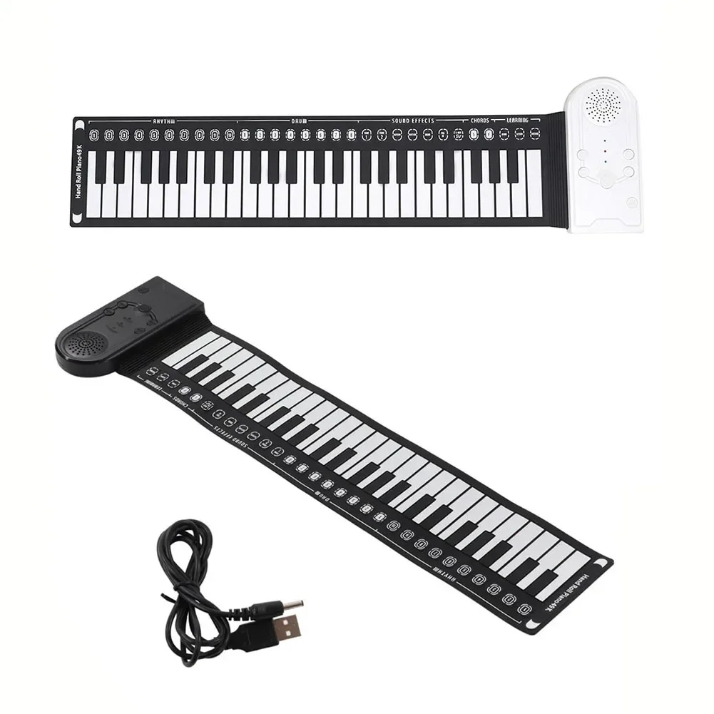 Foldable Roll Up Piano Roll Up Piano Piano Roll Up Soft Keyboard 49 Keys Electronic Organ Gifts Flexible Brand New