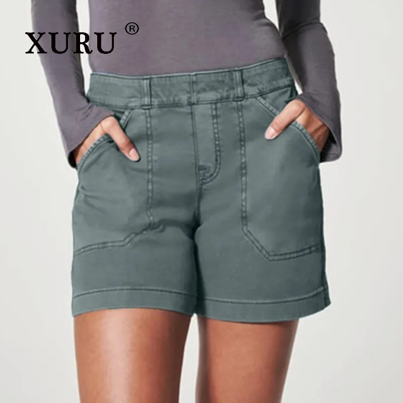 XURU-Women's Stretch Slim Jeans, High Street Retro Summer Jeans, Europe and The United States, New, N3-127413