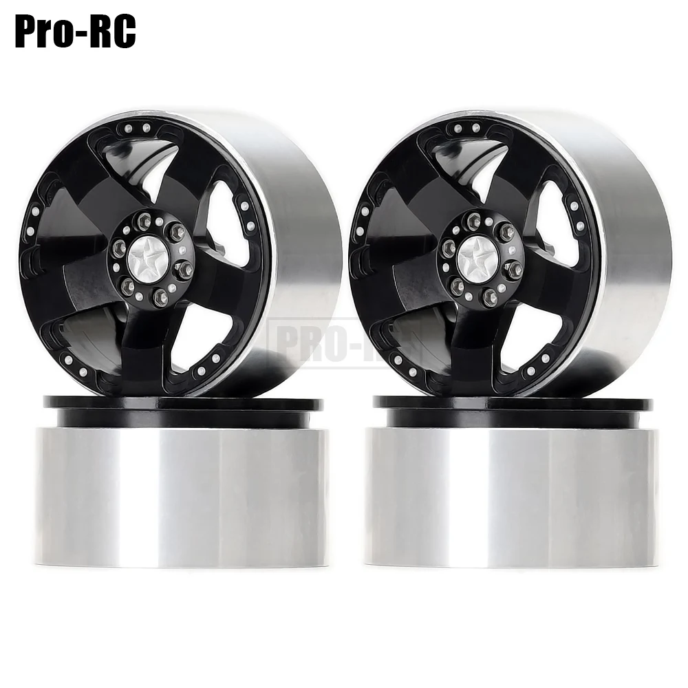 

4Pcs 2.2“ Alloy 65*49*36 5 Spoke Wheels Hub Rim for RC Car Crawler 1/10 Axial SCX10 90046 Wraith YETI CC01 TF2 Traxxas TRX4