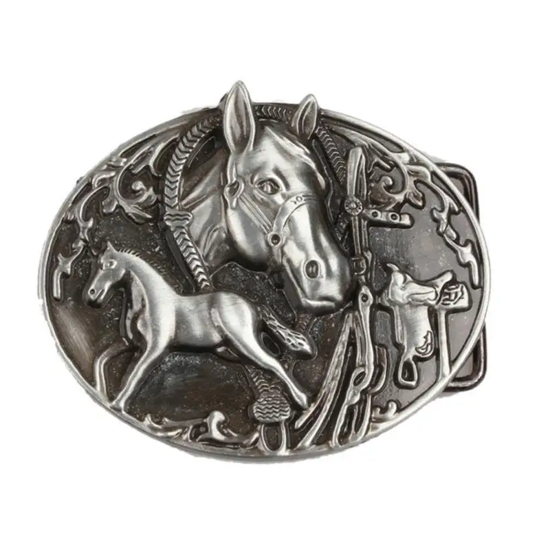 652F إبزيم حزام بانك للرجال والنساء إبزيم بديل كلاسيكي رائع (معدن)