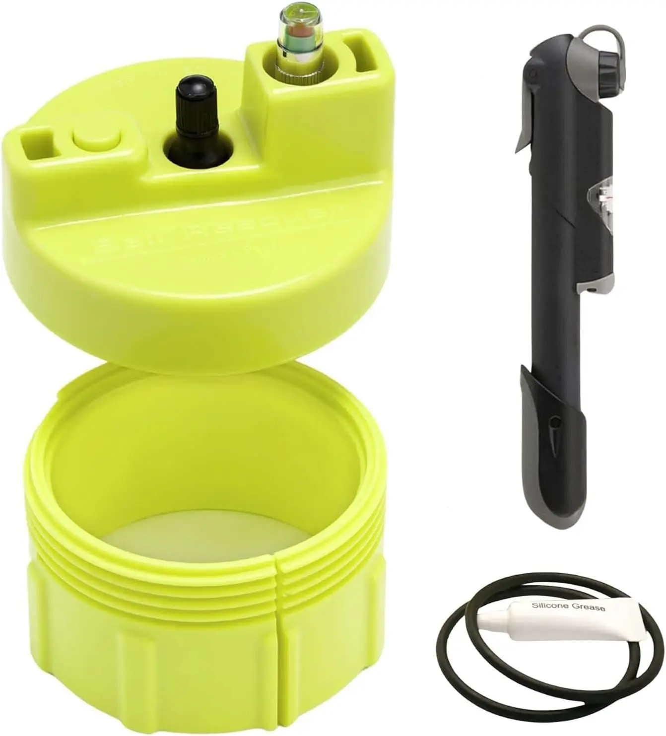 Bote Presurizador de 30 PSI – Adaptable a envases de Tres o Cuatro Bolas (envase no Incluido).