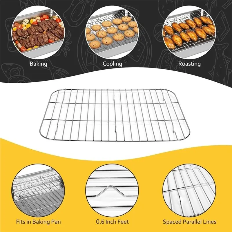 ABKP-Baking Pan For Oven With Flat Racks-15.3