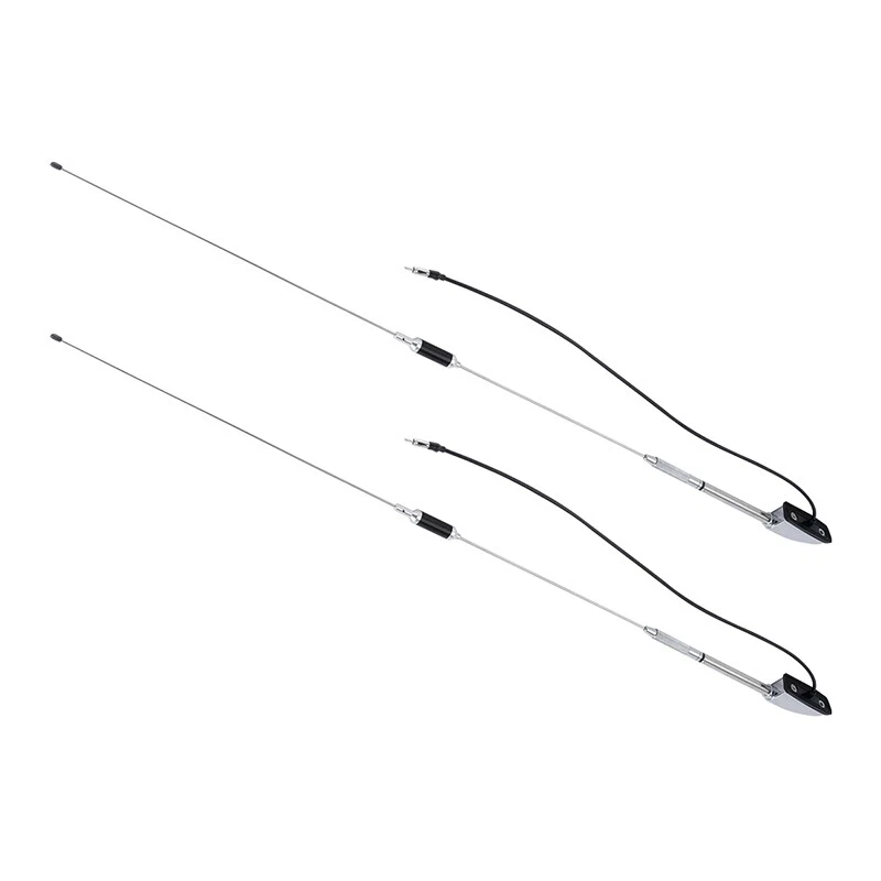 2PCS Antenna Audio Comfort Navi Fit For Honda Goldwing GL1800 2001-2017 Chrome