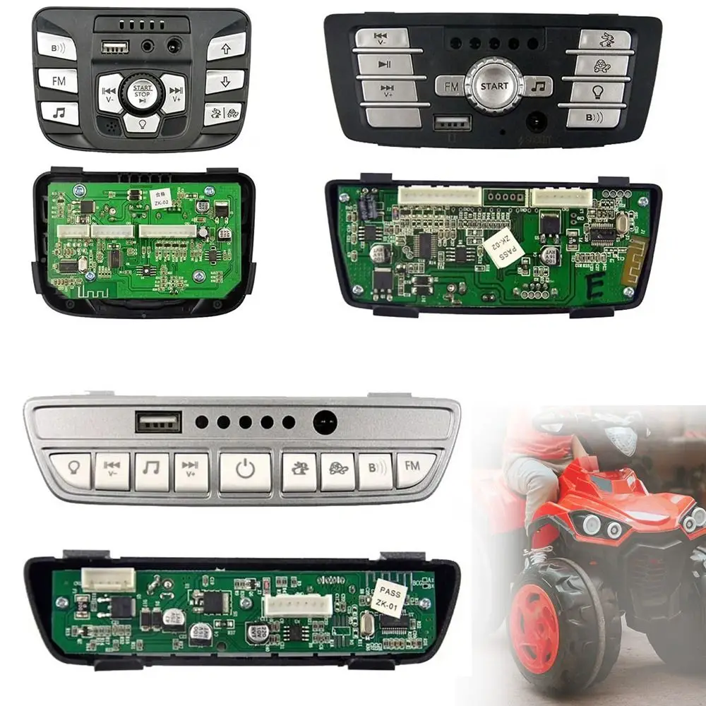 Multifunctional Music Pane Stroller Accessories Children's Electric Car Electricity Display RC Accessories Remote Control