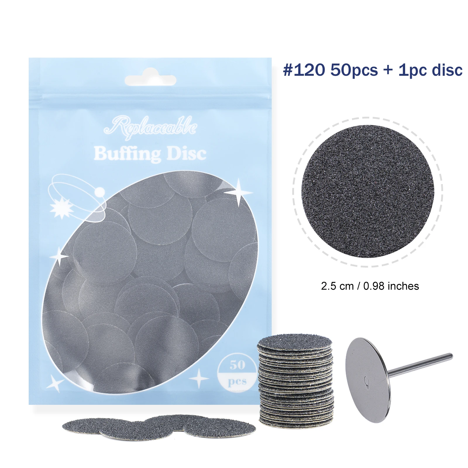 Fuß tote Haut Sandpapier Smart Wheel Pediküre Scheibe Datei Maniküre Werkzeug austauschbare Sandpapier Nagel haut Kallus entferner 25mm