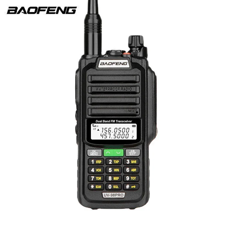

Baofeng UV-98PRO Водонепроницаемая рация Батарея большой емкости Длительное время ожидания Открытый самостоятельный тур Ручной домофон