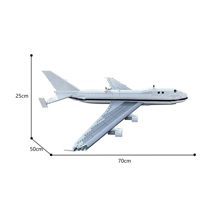 Moc 747 lanzadera transportadora avião blocos de construção conjunto 1583 pçs transporte ar aeronaves tijolos modelo brinquedo para crianças presentes aniversário