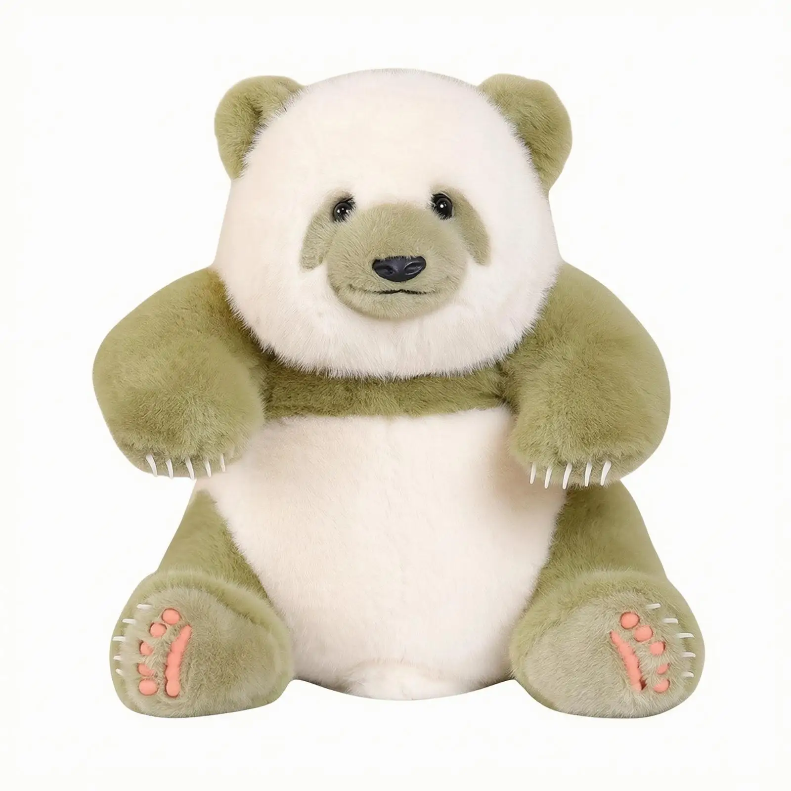 Panda Stuffed Animal Plush Toy 35cm Cute Sitting Bear Doll Soft Short Plush Fabric for Birthday Holiday Kids Gift