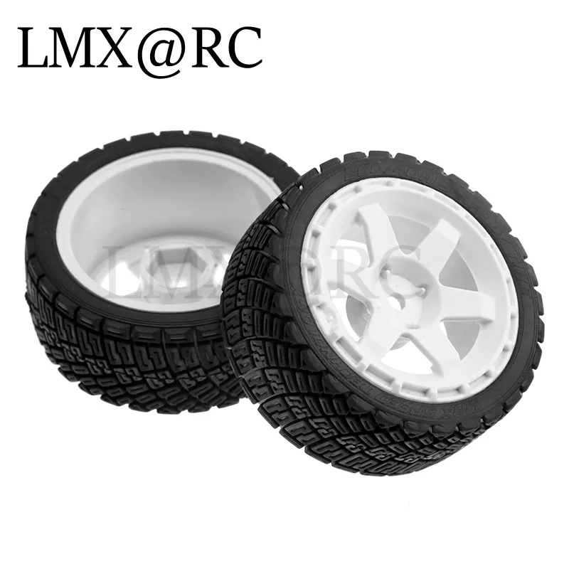 4pcs 67mm Rubber Tire Wheel Tyre 12mm Hex for Tamiya TT01 TT01E TT02 TT02B TA06 XV01 XV02 PTG-2 1/10 RC Racing Car Upgrade Parts