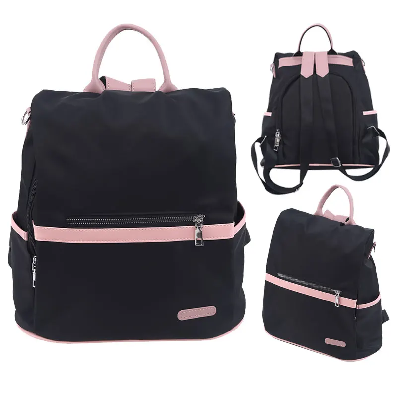 Casual Oxford Backpack Women Black Waterproof Nylon School Bags For Teenage Girls High Quality Fashion Travel Tote Packbag