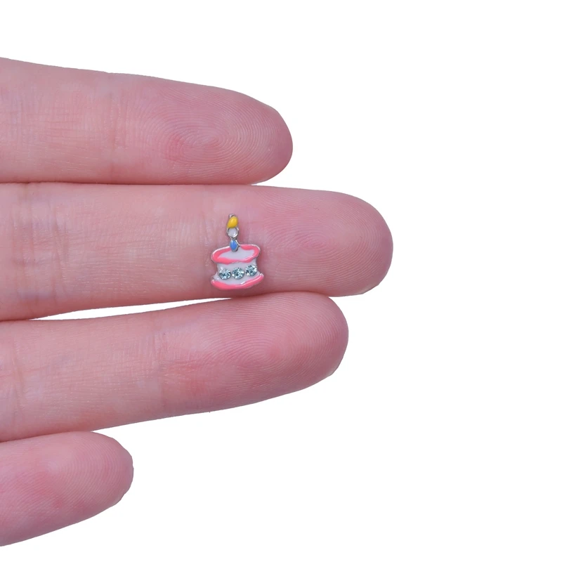 20Pcs/Lot Mini Funny Food Hamburger Popcorn Ice Cream Beads For Jewelry Making Cute Cupcake Drinks Floating Locket Charms Bulk