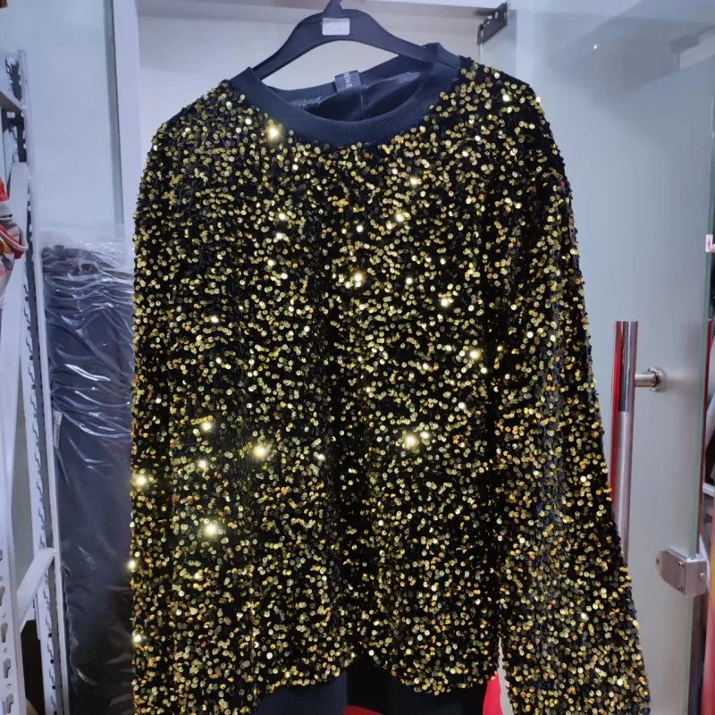 Sudaderas con capucha de lentejuelas de colores parpadeantes para hombre, jerséis reflectantes de Hip-Hop, ropa de calle de cantante para escenario,