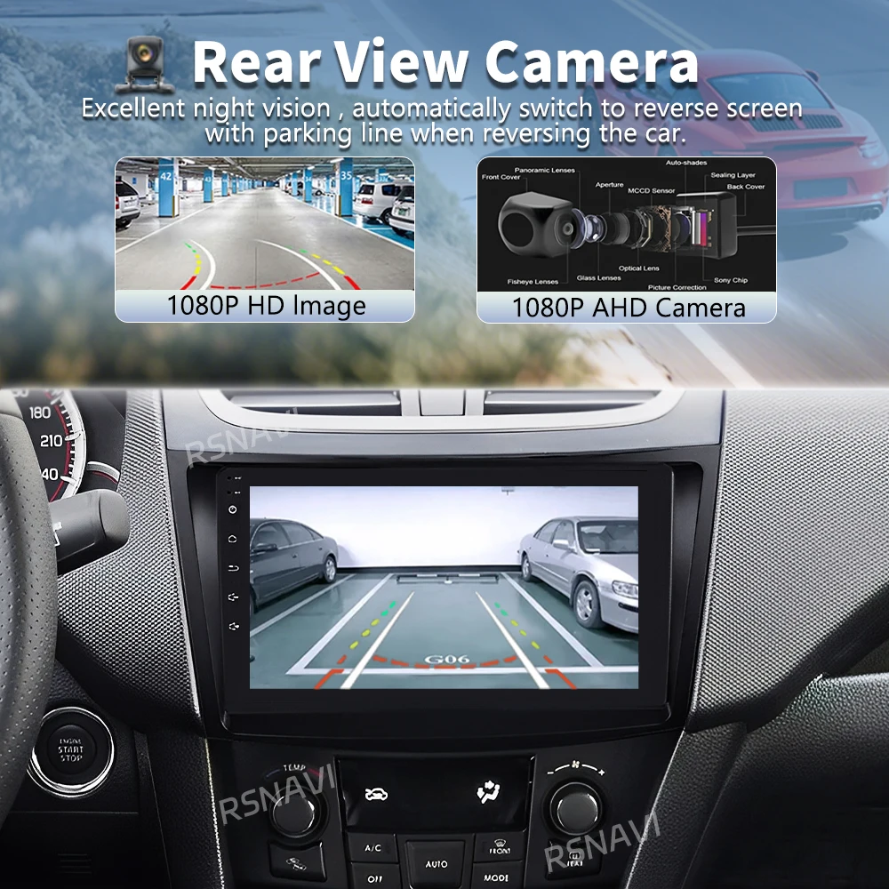 Android 16 Multimedia Player For Suzuki Swift 4 2011-2017 Car Radio 2k Screen Navigation GPS Carplay Stereo Head Unit 48EQ 2din