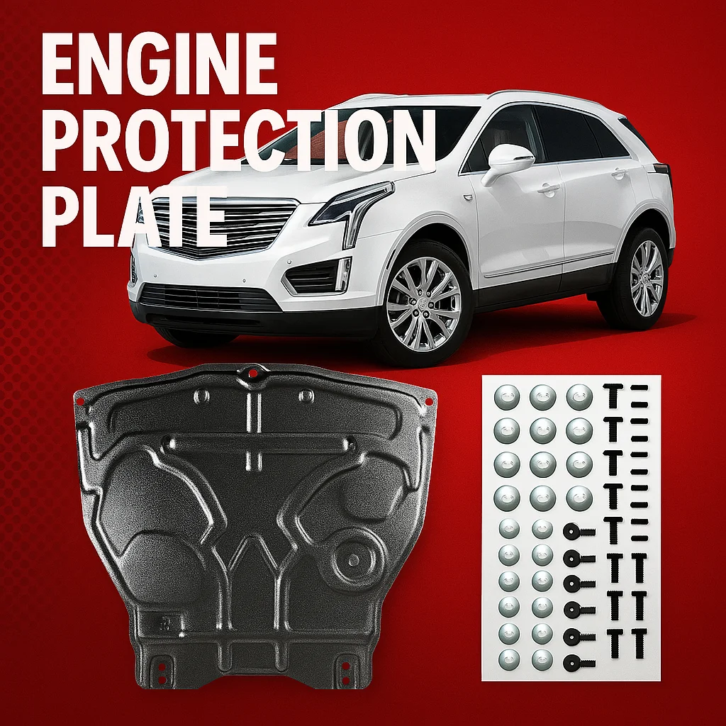 

Engine Chassis Guard Cover Protector Manganese Steel Plastic Accessories Protector Fender For Cadillac XT5 2016-2024 2017 2018