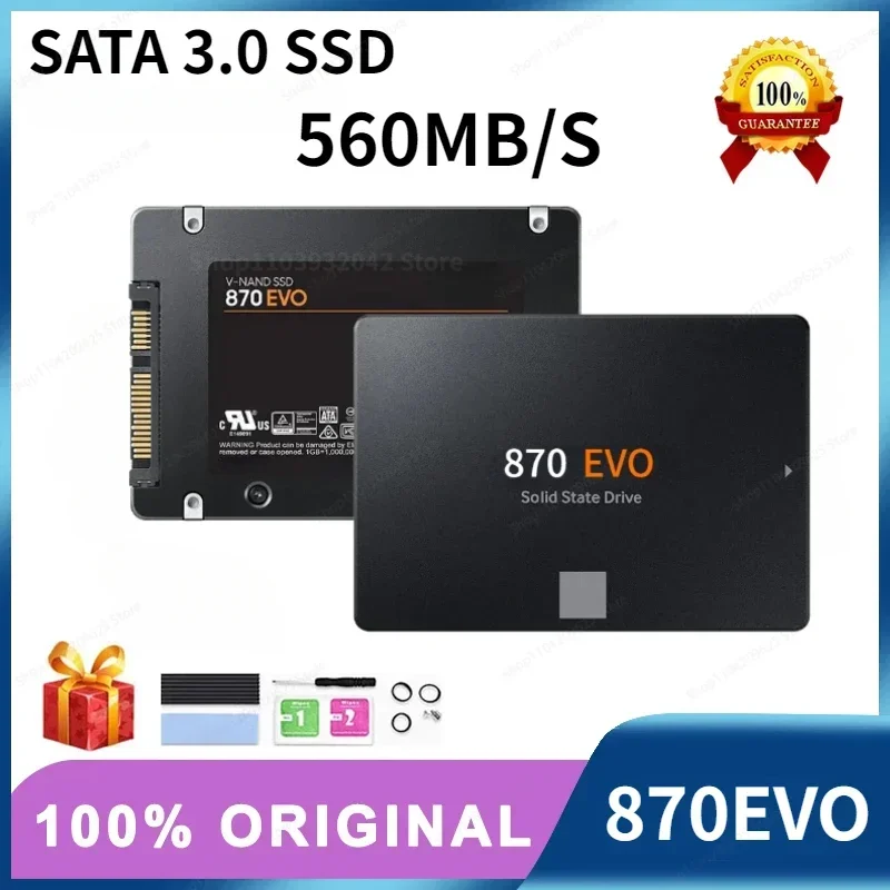 

Original NEW SSD 870 EVO 1TB 2TB 4TB 8TB Internal SSD HDD Hard Drive SATA 3 2.5 Inch Laptop Desktop Computer MLC Disco Duro PS5