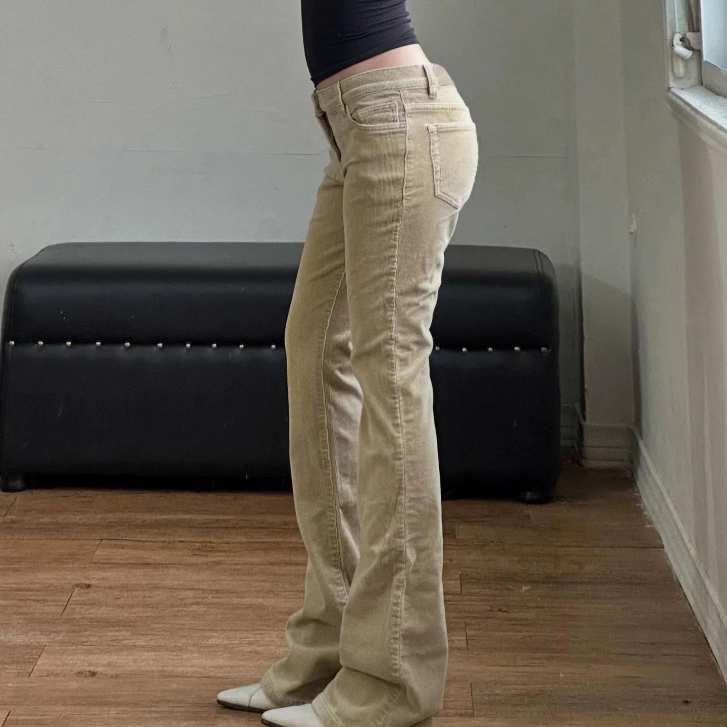 

Pants Denim Womens Seamless Smooth Fashion Comfortable Soft Lady Woman Female Office Career Work High Waist Classic Style Therma