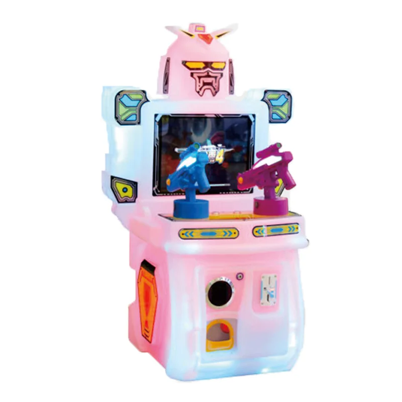 Best selling Double Players Mini Coin Operated Gun Shooting Arcade Game For Children Kids arcade machine