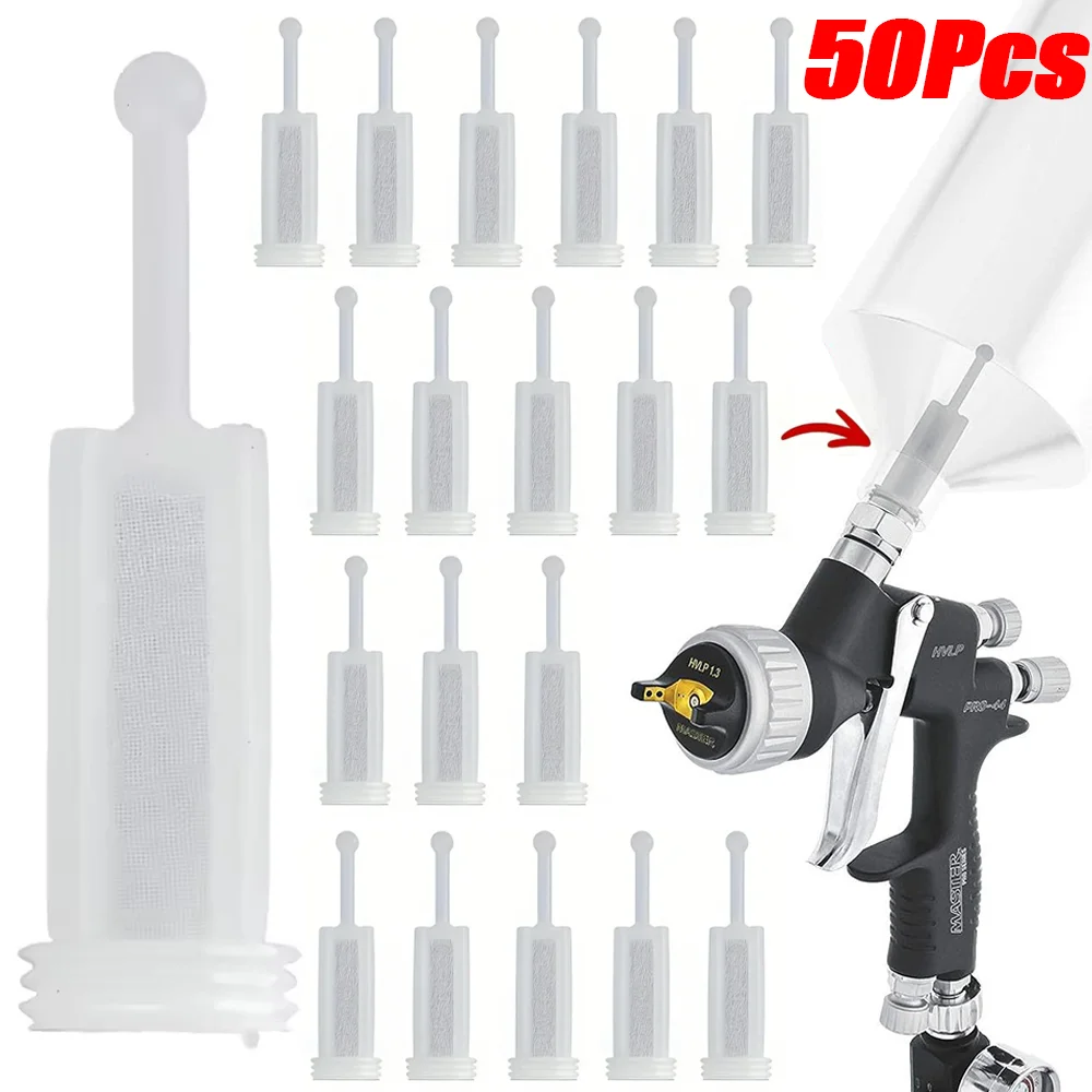 

10/20/50Pcs Disposable Spray Gun Filters Fine Mesh Gravity Feed Paint Strainer Gravity Type Feed Spray Gun Filters Paint Tools