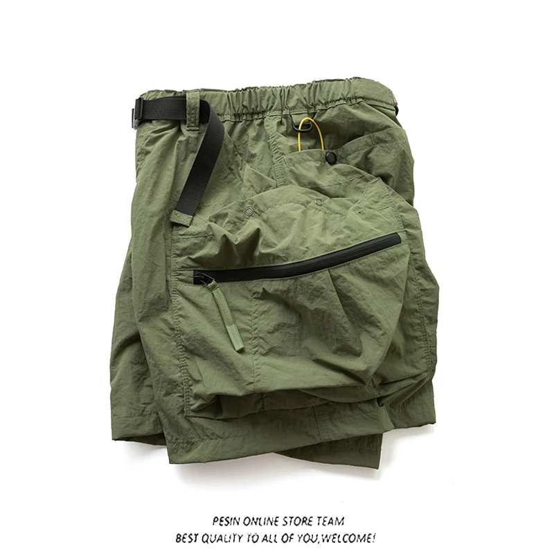 Outdoor Casual Loose Straight Leg Men's Workwear orts Retro Multi-ket Loose Fit Summer Faion Brand Youth Sle