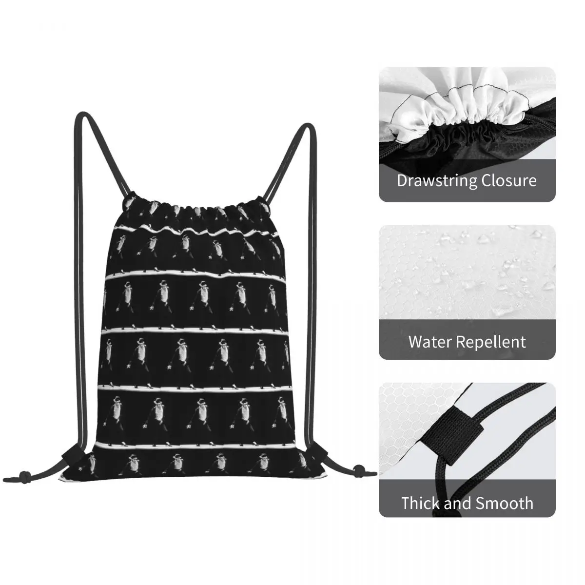 Best Style Dance Musical Poster Backpacks Multi-function Drawstring Bags Sports Bag Book Bags for Man Woman School