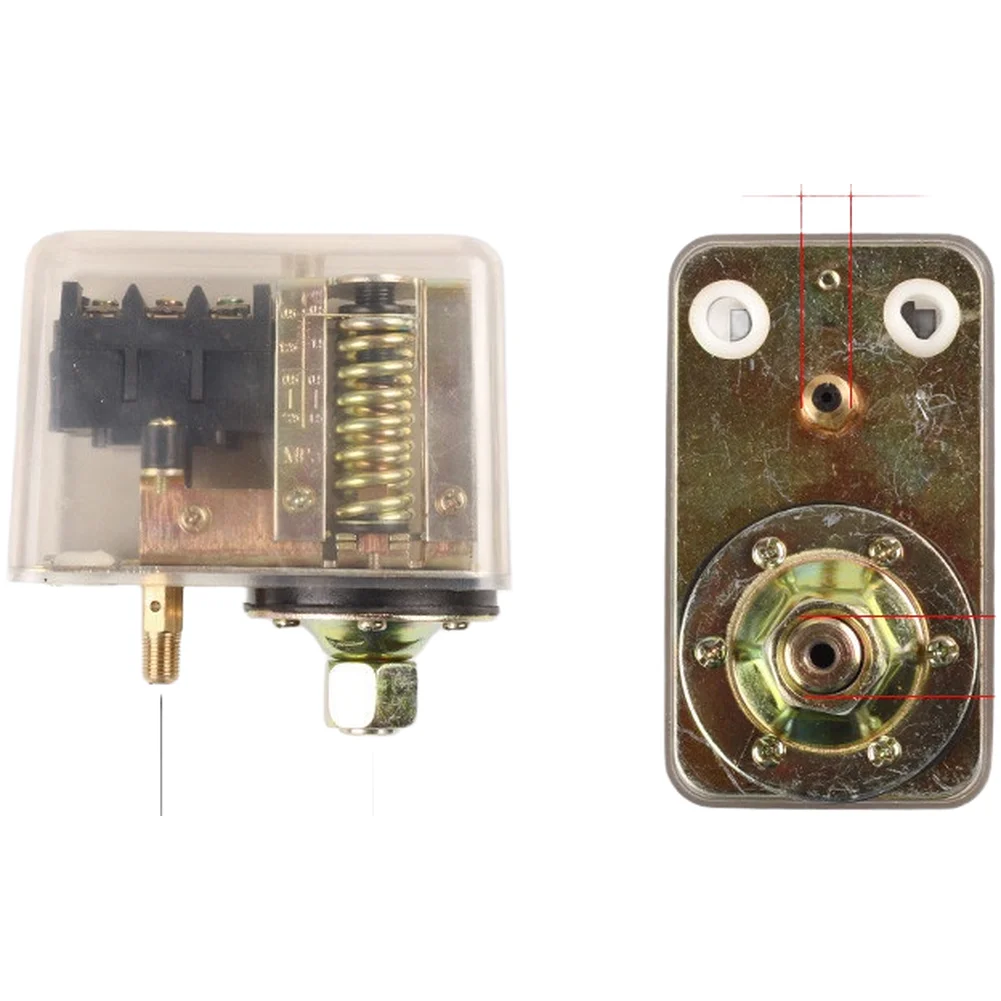 For Workshop Compressors Air Compressor Switch Visible Housing Design Pressure Relief Port Mounting Hole Spacing 10mm