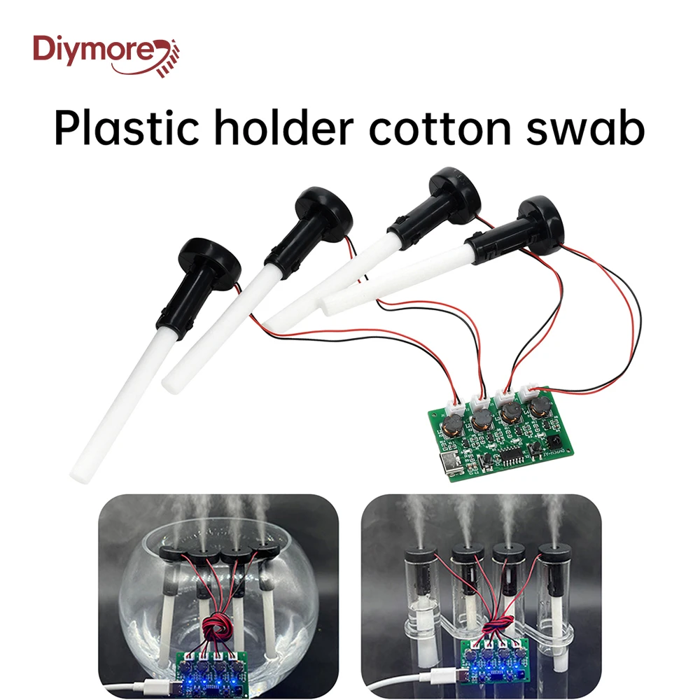 DC 5V RF Infrared Remote Control Four Jet Humidifier Module Atomization Control Board DIY Ultrasonic Atomizer Type C