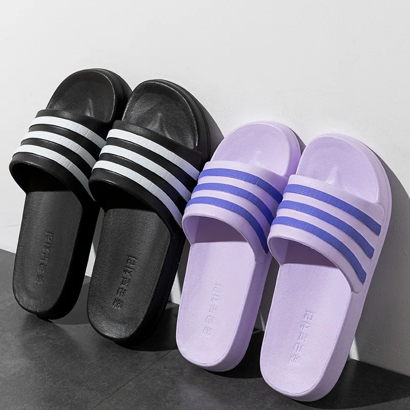 Men Indoor Home Slippers Male Soft Comfortable Bath Slipper Men\'s EVA Flat Thick Platform Outdoor Beach Sandals Summer