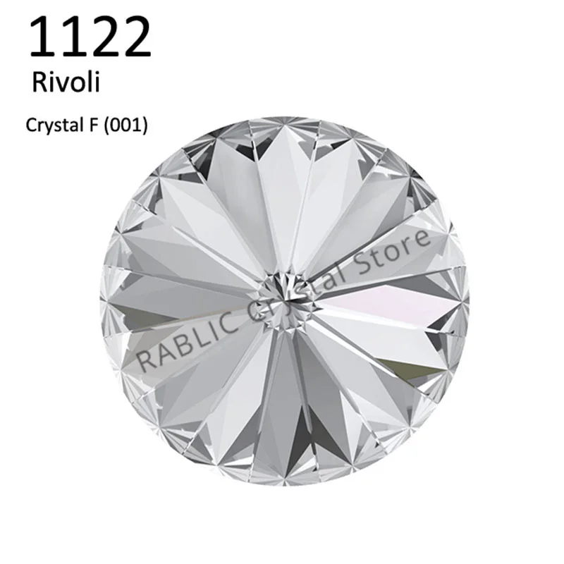 (1 Piece) Original from Austria 1122 Rivoli Round Stone (No Hole) Foiled Rhinestone for DIY Jewelry Making Nail Art Decoration