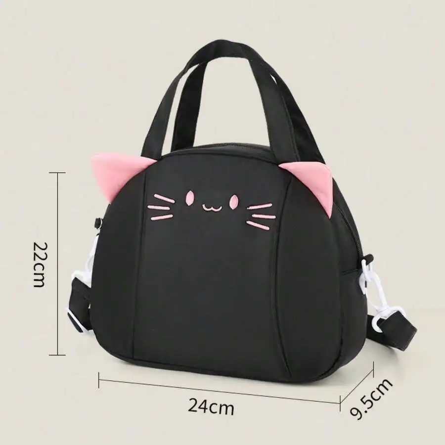 

Cat-Shaped Shoulder Bag For Women, Cosmetic Organizer, Everyday Travel Storage Tote