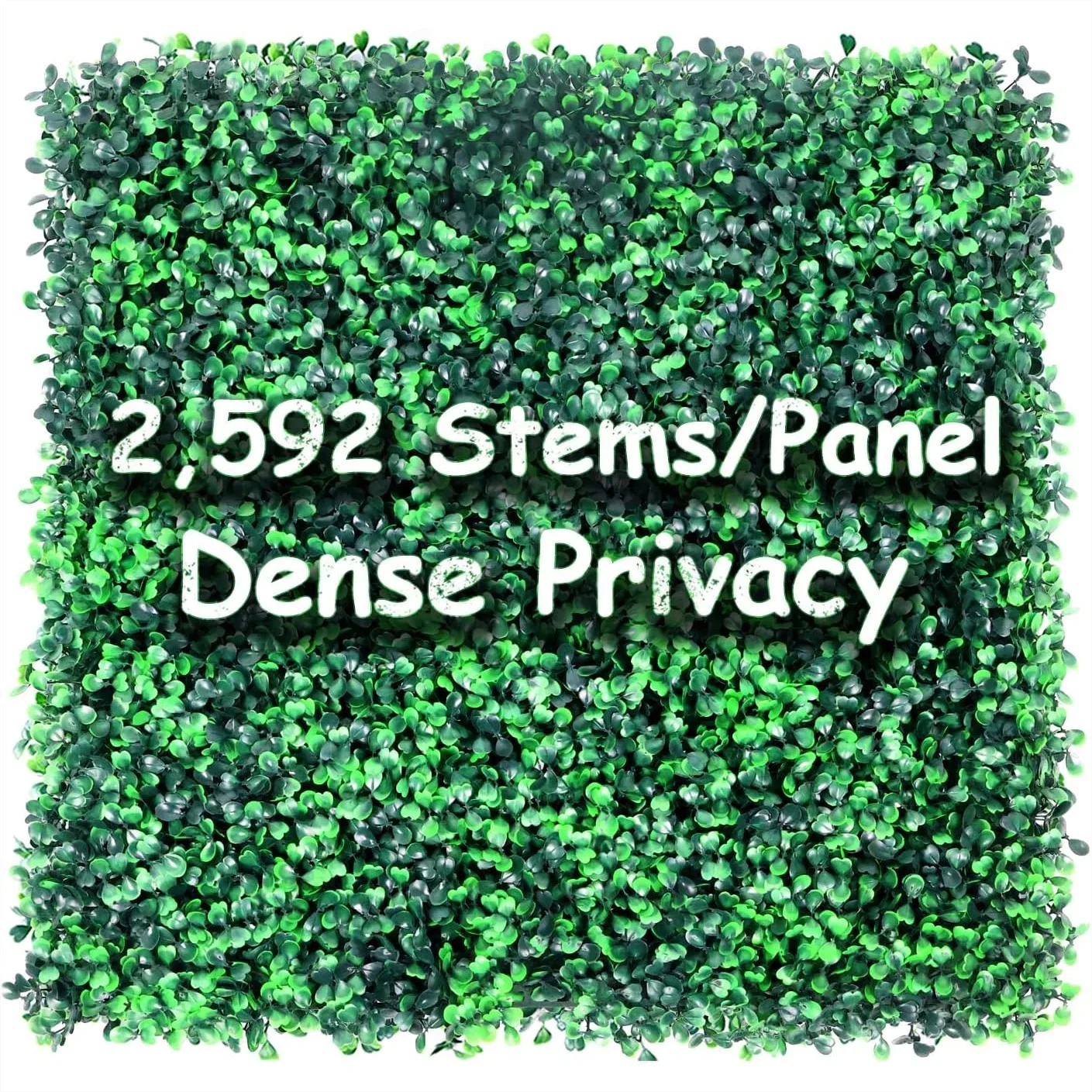 

Heavy Duty Boxwood Panel 12 Pack 20x20 - Artificial Grass Wall, UV Protected Faux Greenery for Garden Fence Outdoor Decor