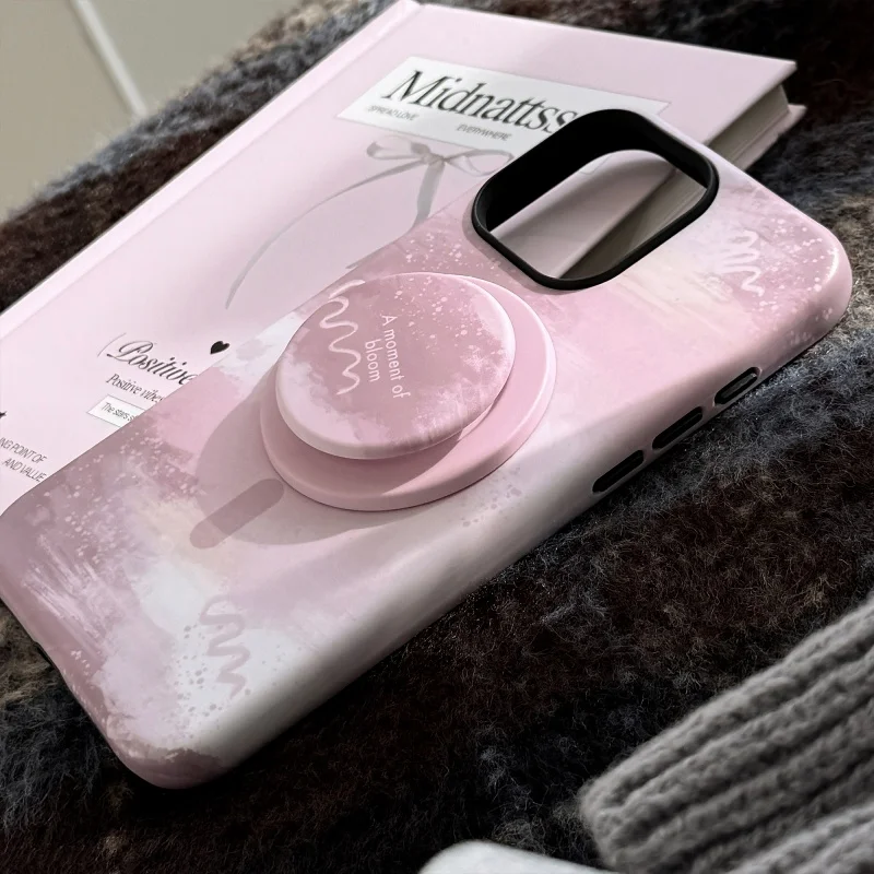 INS coreano simpatico cartone animato per Magsafe Griptok supporto per telefono supporto per anello da dito per iPhone 16 staffa per ragazza Samsung