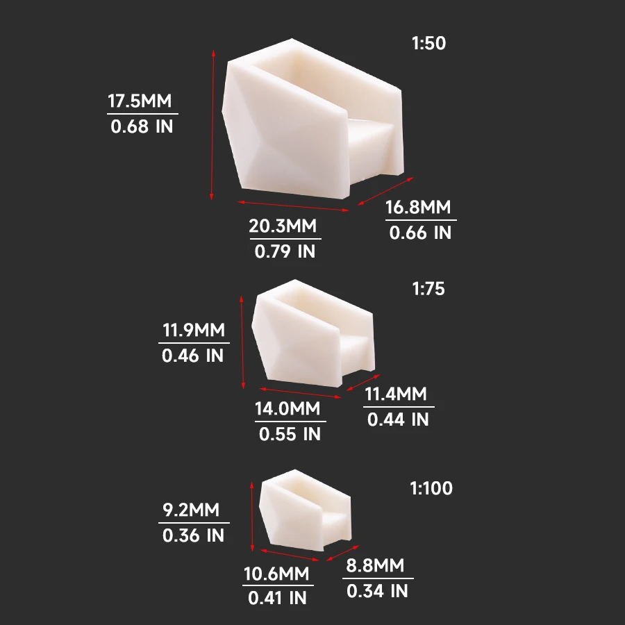 1set  1:50 1:75 1:100 Mini Table &Chairs Set Architecture Building Materials Indoor Decoration Layout for Diorama