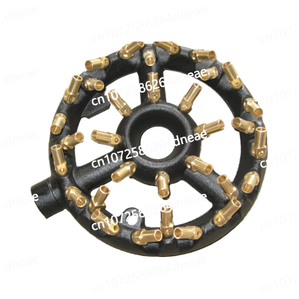 

Natural Gas Nozzle Burner Commercial Food Fast Cooking 10/20/32/44/88 Brass Tips Cast Iron Jet Burner Propane
