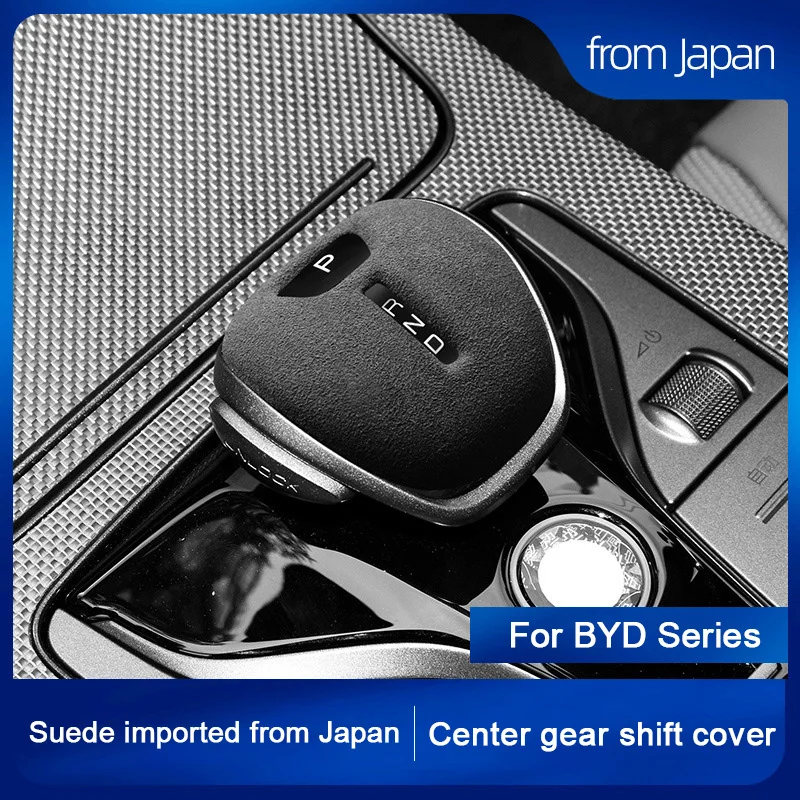 

For BYD Han EV Dm-i Tang Dmi Song Plus Pro Qin Plus 2021 2022 2023 2024 Suede Car Gear Shift Knob Trim Cover Shell Accessories