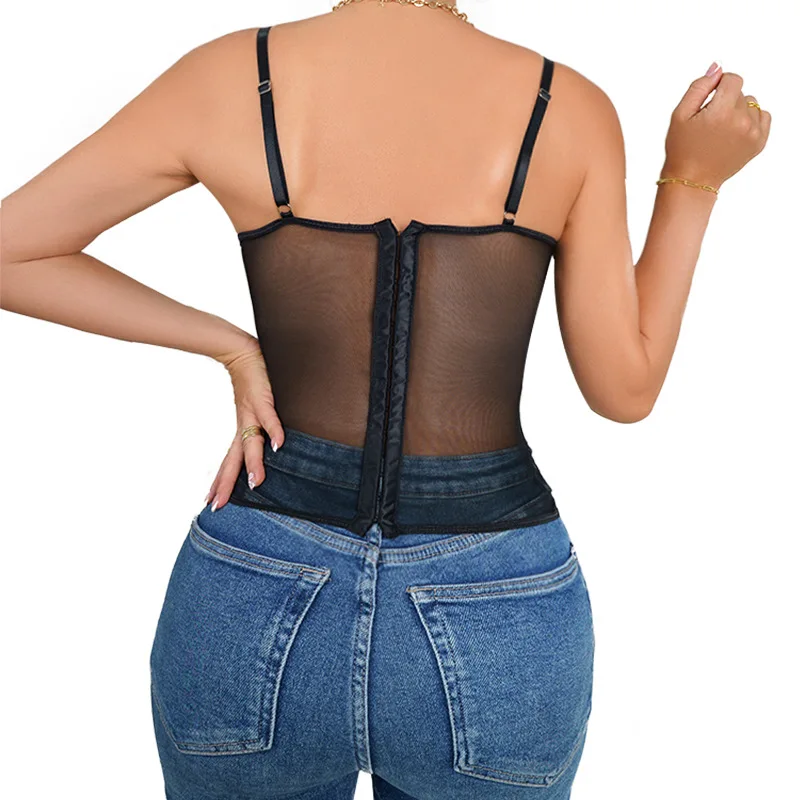 Lace Crop Top Detail View - Buttoned Strap and Lace Fabric Texture Close-Up