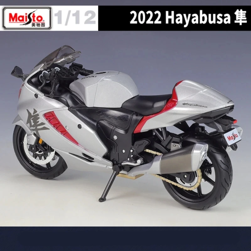 Maisto 1:12 SUZUKI 2022 Hayabusa Alloy Racing Motorcycle Model Diecasts Metal Street Sports Motorcycle Model Gifts Toys Boys