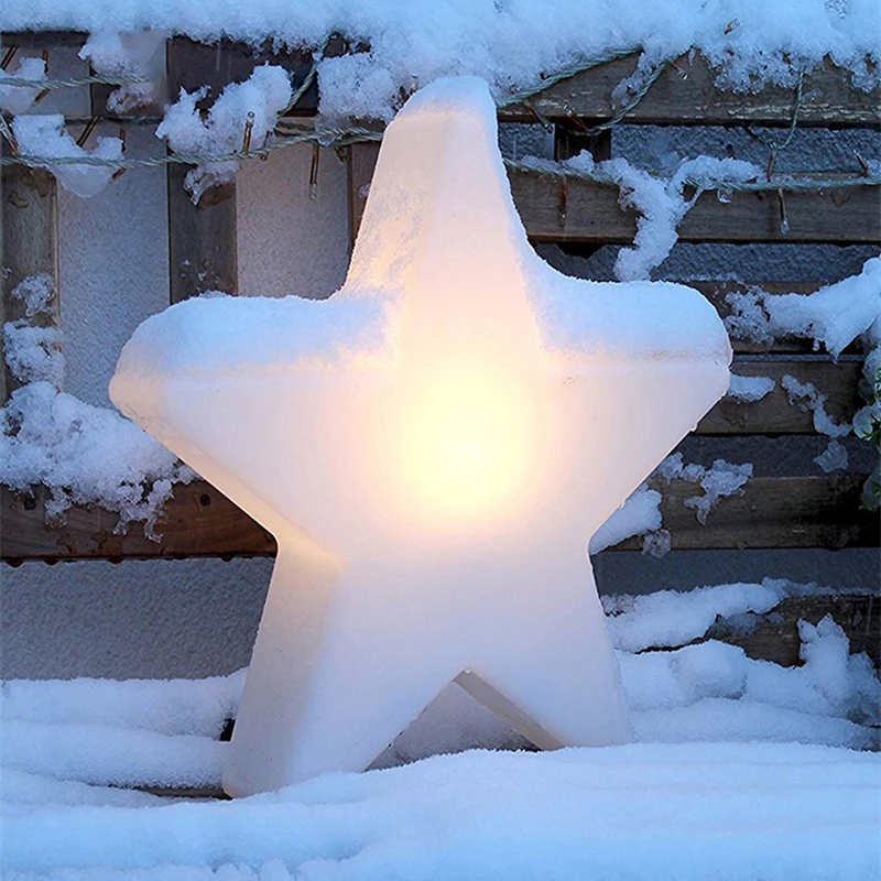 BELLE Modern Solar White Landscape Lamp Creative Stars Pattern Waterproof IP65 Decor Led 16 Colors Atmosphere Night Light