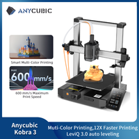 Anycubic Kobra 3 FDM 3D Printer LeviQ 3.0 Automatic Leveling Smart Z-Offset 600mm/s 12X Faster Maximum Print Speed Fast Printers