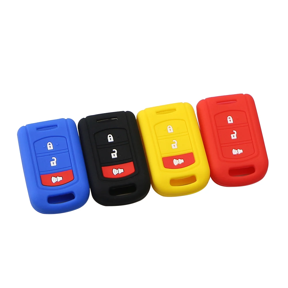 Silicone Key Case for Toyota Prius 20 RAV4 Camry 70 CHR C-HR Corolla Cover 3 Button Remote Key Holder Car Cover 2018 2019 2020