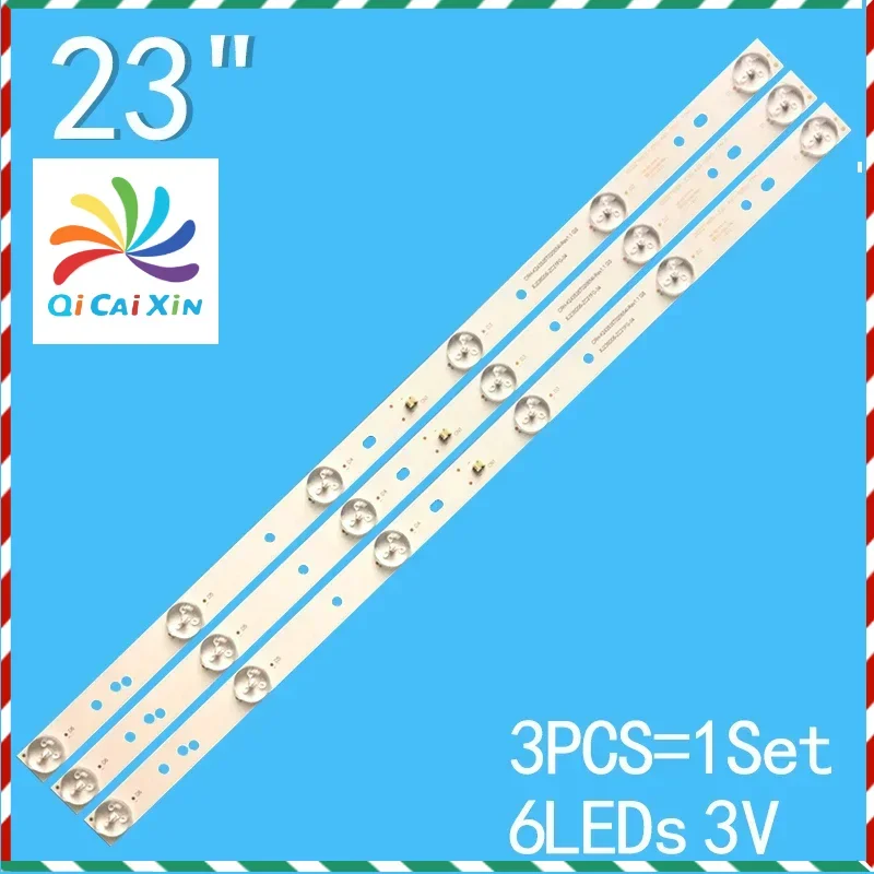 

3PCS 440mm LED Backlight strip For Vios Vtv23615a XJ236D06-ZC21FG-04 303XJ236035 CRH-K243535T020654I-Rev1.1