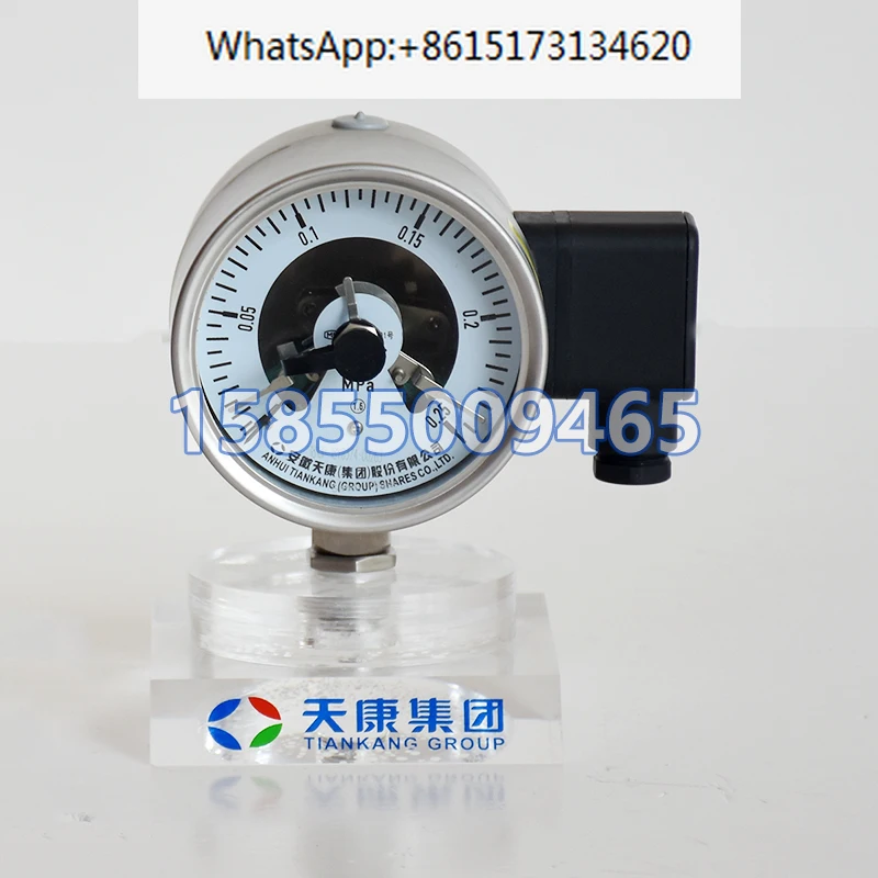 

Anhui Tiankang Signal Remote Pressure Gauge 0-0.25MPA Oil Hydraulic Pressure Air Pressure Nitrogen YBTY-150