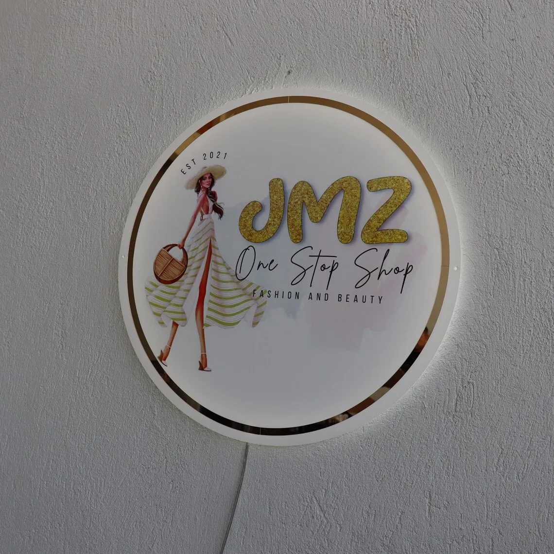 Custom Acrylic Sign LED Neon Signs For Business Logo 3D Backlit Sign Beauty Salon Nail Hair Studio Acrylic Metal Signs Drop Ship